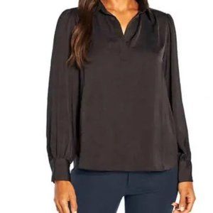 Banana Republic Black Satin Pullover - Size XXS